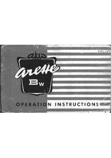 Apparate and Kamerabau Arette BW manual. Camera Instructions.